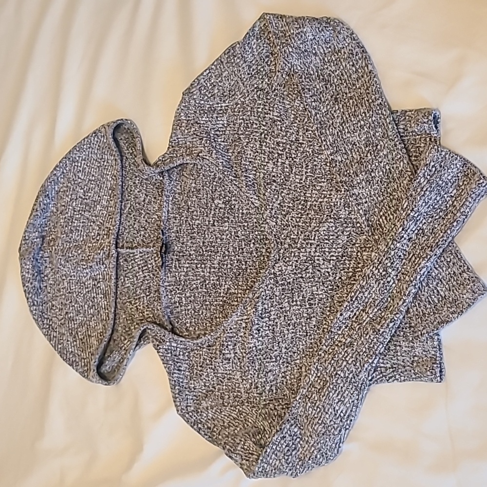 Cropped Gray Hoodie